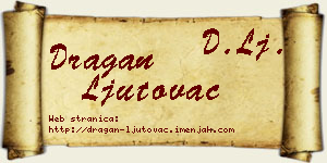 Dragan Ljutovac vizit kartica